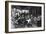 People at a Pavement Cafe, Paris, 1931-Ernest Flammarion-Framed Giclee Print
