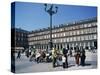 People at a Popular Meeting Point in the Plaza Mayor in Madrid, Spain, Europe-Jeremy Bright-Stretched Canvas