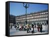 People at a Popular Meeting Point in the Plaza Mayor in Madrid, Spain, Europe-Jeremy Bright-Framed Stretched Canvas
