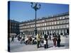 People at a Popular Meeting Point in the Plaza Mayor in Madrid, Spain, Europe-Jeremy Bright-Stretched Canvas