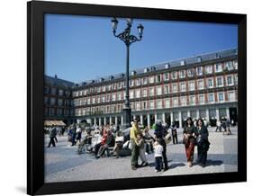 People at a Popular Meeting Point in the Plaza Mayor in Madrid, Spain, Europe-Jeremy Bright-Framed Photographic Print