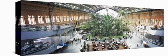 People at a Railroad Station, Renfe, Estacion de Atocha, Madrid, Spain-null-Stretched Canvas