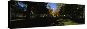 People at a University Campus, University of Notre Dame, South Bend, Indiana, USA-null-Stretched Canvas
