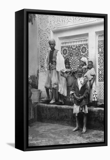 People at a Well, Casablanca, Morocco, C1920S-C1930S-null-Framed Stretched Canvas