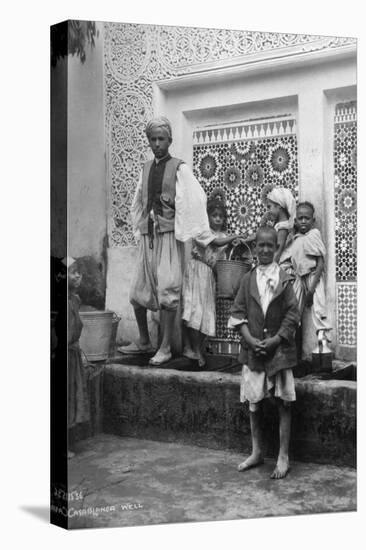 People at a Well, Casablanca, Morocco, C1920S-C1930S-null-Stretched Canvas