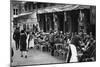 People at a Well-Known Parisian Pavement Cafe, 1931-Ernest Flammarion-Mounted Giclee Print
