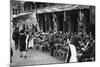 People at a Well-Known Parisian Pavement Cafe, 1931-Ernest Flammarion-Mounted Giclee Print