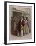 People at Boulevard Saint Denis, 1840-null-Framed Giclee Print