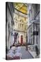 People at Cafes in Macca-Villacrosse Passage, Bucharest, Romania, Europe-Ian Trower-Stretched Canvas
