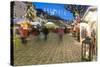 People at Christmas Market, Haupt Square, Schladming, Steiemark, Austria, Europe-Richard Nebesky-Stretched Canvas