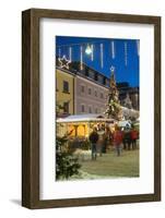 People at Christmas Market, Haupt Square, Schladming, Steiemark, Austria, Europe-Richard Nebesky-Framed Photographic Print