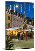 People at Christmas Market, Haupt Square, Schladming, Steiemark, Austria, Europe-Richard Nebesky-Mounted Photographic Print