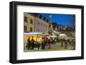 People at Christmas Market, Haupt Square, Schladming, Steiemark, Austria, Europe-Richard Nebesky-Framed Photographic Print