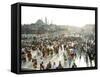 People at Eminonu Square in the Old Town, Istanbul, Turkey, Europe-Levy Yadid-Framed Stretched Canvas