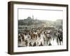 People at Eminonu Square in the Old Town, Istanbul, Turkey, Europe-Levy Yadid-Framed Photographic Print