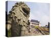 People at Mausoleum of Dr. Sun Yat Sen (Zhongshan Ling), Zijin Shan, Nanjing, Jiangsu, China, Asia-Ian Trower-Stretched Canvas