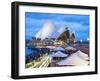 People at Opera Bar in Front of Sydney Opera House, UNESCO World Heritage Site, Sydney, Australia-Matthew Williams-Ellis-Framed Photographic Print