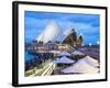 People at Opera Bar in Front of Sydney Opera House, UNESCO World Heritage Site, Sydney, Australia-Matthew Williams-Ellis-Framed Photographic Print