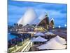 People at Opera Bar in Front of Sydney Opera House, UNESCO World Heritage Site, Sydney, Australia-Matthew Williams-Ellis-Mounted Photographic Print