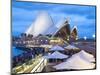 People at Opera Bar in Front of Sydney Opera House, UNESCO World Heritage Site, Sydney, Australia-Matthew Williams-Ellis-Mounted Photographic Print