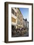 People at Outdooor Cafes, Neuchatel, Switzerland, Europe-Ian Trower-Framed Photographic Print