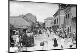 People at Outdoor Market-null-Mounted Photographic Print