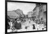 People at Outdoor Market-null-Framed Photographic Print