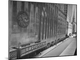 People at Radio City Music Hall Waiting to See Greer Garson and Clark Gable in "Adventure"-Cornell Capa-Mounted Photographic Print