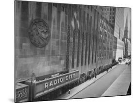 People at Radio City Music Hall Waiting to See Greer Garson and Clark Gable in "Adventure"-Cornell Capa-Mounted Photographic Print