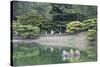 People at Ritsurin-Koen, Takamatsu, Shikoku, Japan-Ian Trower-Stretched Canvas