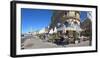 People at sidewalk cafe, Marseille, Bouches-Du-Rhone, Provence-Alpes-Cote D'Azur, France-null-Framed Photographic Print