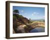 People at Summit of Sigiriya, UNESCO World Heritage Site, North Central Province, Sri Lanka, Asia-Ian Trower-Framed Photographic Print