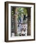 People at Tables and Musicians Playing in Courtyard of Colonial Building Built in 1780, Havana-Donald Nausbaum-Framed Photographic Print