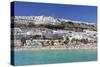 People at the Beach and Apartments, Puerto Rico, Gran Canaria, Spain, Atlantic, Europe-Markus Lange-Stretched Canvas