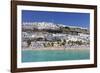 People at the Beach and Apartments, Puerto Rico, Gran Canaria, Spain, Atlantic, Europe-Markus Lange-Framed Photographic Print