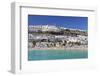 People at the Beach and Apartments, Puerto Rico, Gran Canaria, Spain, Atlantic, Europe-Markus Lange-Framed Photographic Print