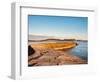 People at the end of The Cobb enjoying the evening light, Lyme Regis, Dorset, England-Jean Brooks-Framed Photographic Print