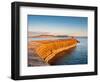 People at the end of The Cobb enjoying the evening light, Lyme Regis, Dorset, England-Jean Brooks-Framed Photographic Print