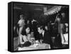 People at the Nightclub-Marisa Rastellini-Framed Stretched Canvas