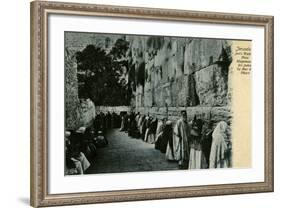 People at the Wailing Wall, Jerusalem-null-Framed Photographic Print