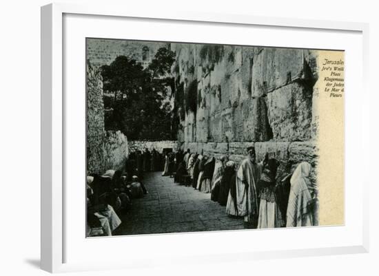 People at the Wailing Wall, Jerusalem-null-Framed Photographic Print