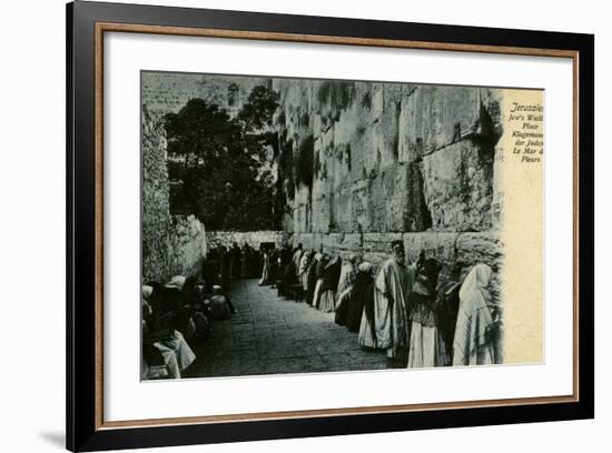 People at the Wailing Wall, Jerusalem-null-Framed Photographic Print