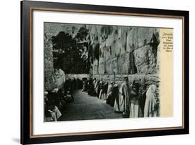 People at the Wailing Wall, Jerusalem-null-Framed Photographic Print