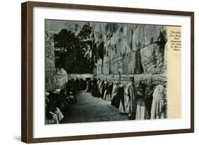 People at the Wailing Wall, Jerusalem-null-Framed Photographic Print