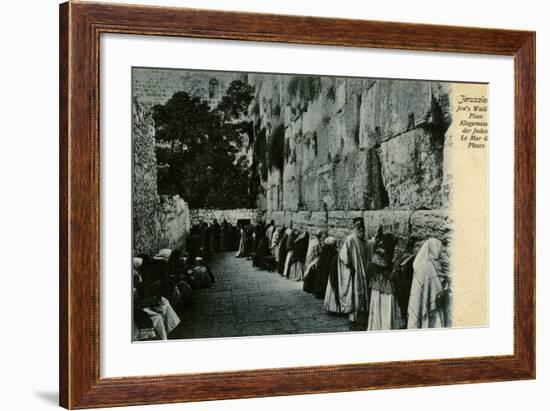 People at the Wailing Wall, Jerusalem-null-Framed Photographic Print