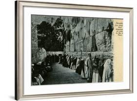 People at the Wailing Wall, Jerusalem-null-Framed Photographic Print