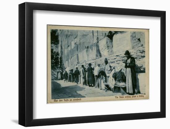 People at the Wailing Wall, Jerusalem-null-Framed Photographic Print