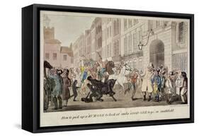 People Bargaining for Mounts at West Smithfield, London, 1825-Theodore Lane-Framed Stretched Canvas