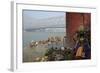 People Bathing in the Hooghly River from a Ghat Near the Howrah Bridge-Bruno Morandi-Framed Photographic Print