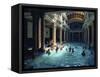 People Bathing in the Hotel Gellert Baths, Budapest, Hungary, Europe-Woolfitt Adam-Framed Stretched Canvas